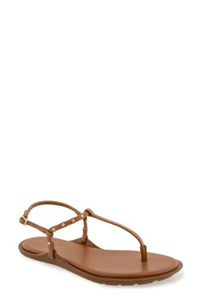 Splendid Asher Studded T-strap Sandal In Brown