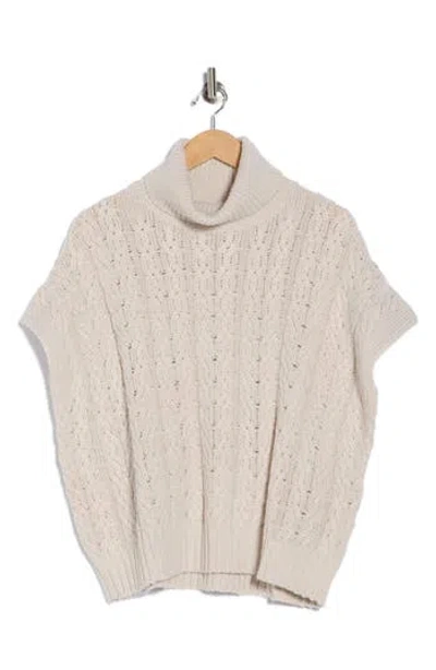 Splendid Aspen Sleeveless Turtleneck Sweater In Neutral