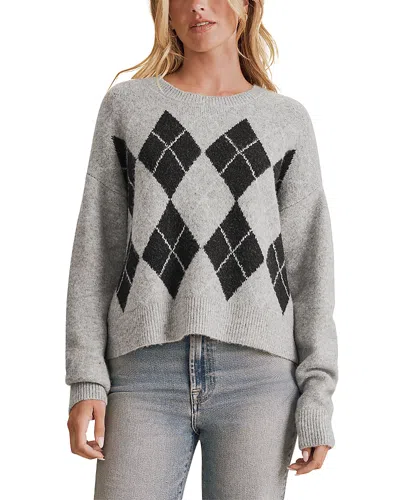 Splendid Astrid Argyle Knit Sweater In Gray