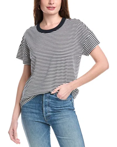 Splendid Astrid Linen-blend T-shirt In Black