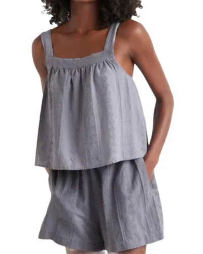 Splendid Aubrey Tank Top In Oyster In Gray