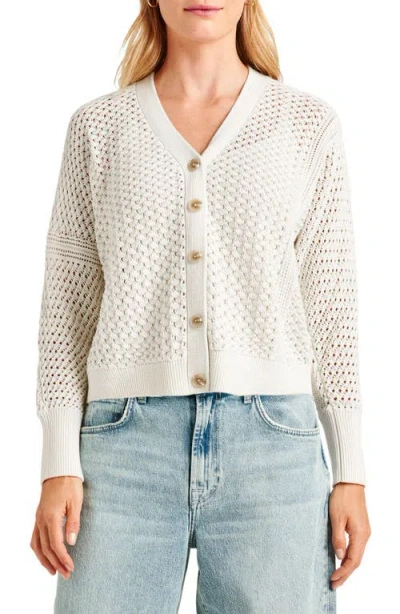 Splendid Audrey Cotton Cardigan In Brown