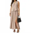 Splendid Ava Gauze Maxi Skirt In Light Wicker In Neutral