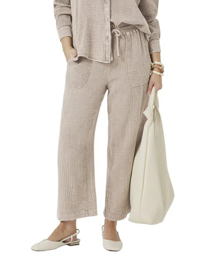 Splendid Ava Gauze Pant In Neutral