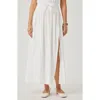 Splendid Melanie Tiered Drawstring Maxi Skirt In White