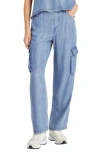Splendid Aven Indigo Straight-leg Cargo Pants In Indigo