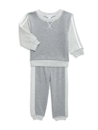 Splendid Baby Boy's 2-piece Stripe Sweatshirt & Joggers Set In Grey