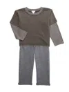 Splendid Baby Boy's 2-piece T-shirt & Pants Set In Lead