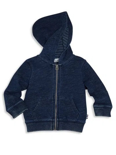 Splendid Baby Boy's Zip Hoodie In Dark Stone