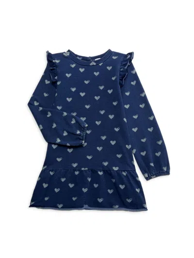 Splendid Kids' Baby Girl's & Little Girl's Ocean Heart Drop Waist Dress