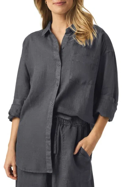 Splendid Bailey Oversize Line Blend Button-up Shirt