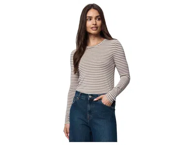Splendid Bamboo Long Sleeve T-shirts In Brown