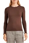 Splendid Bamboo Longsleeve Turtleneck Top In Spice