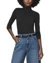 Splendid Bamboo Turtleneck Top In Black