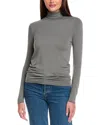 Splendid Bamboo Turtleneck Top In Gray