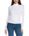 Splendid Bamboo Turtleneck Top In White