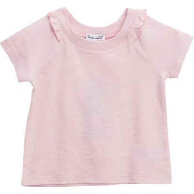 Splendid Babies'  Basic Short Sleeve Tee In Pink