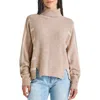 SPLENDID SPLENDID BEA STRIPE SLEEVE RIB TURTLENECK SWEATER
