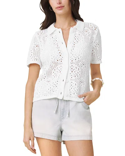 Splendid Beckham Crocheted Shirt In White