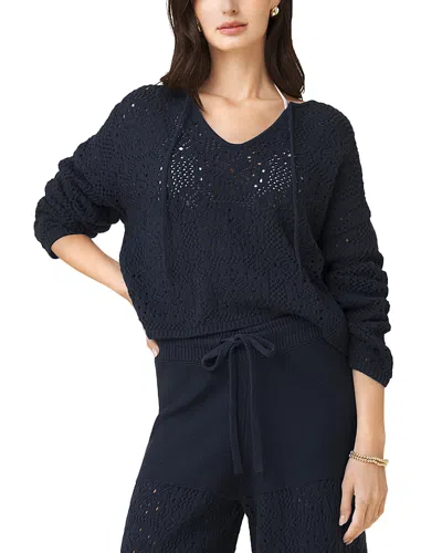Splendid Beckham Crocheted Sweater In Blue