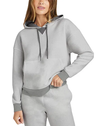 Splendid Bella Fleece Hoodie In Ice Heather Grey