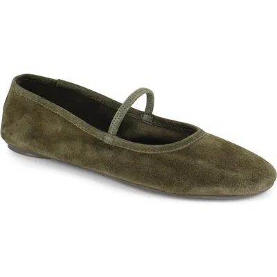Splendid Bella Mary Jane Flat In Olive