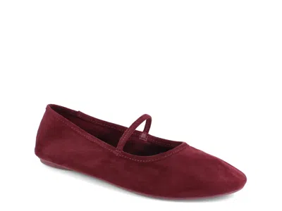 Splendid Bella Mary Jane Flat In Burgundy