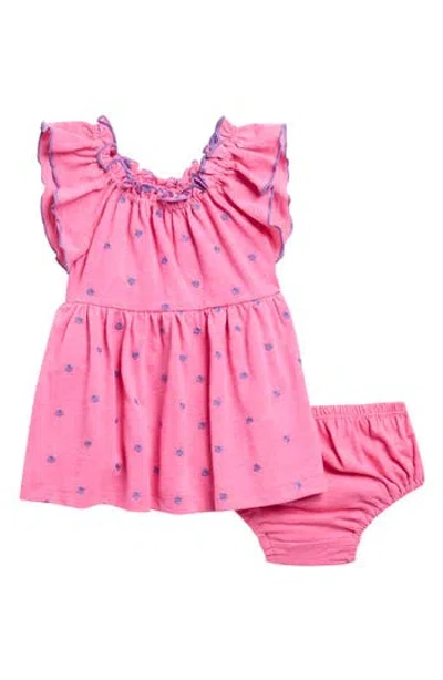 Splendid Babies'  Bellflower Dress & Bloomers In Pink