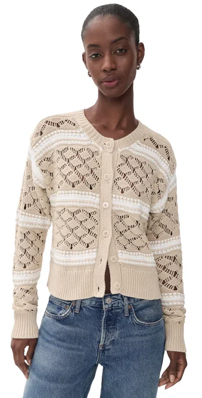 SPLENDID BENNETT CARDIGAN WHEAT/SHELL