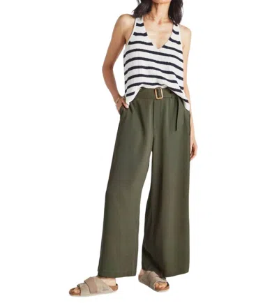 Splendid Bennett Wide Leg Trouser In Olive In Green