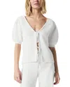 Splendid Beverly Puff Sleeve Sweater In White
