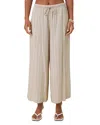 Splendid Bianca Stripe Drawstring Pants In Neutral