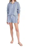 Splendid Women's Bisous Stripe French Terry Shorts In Multi