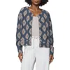 Splendid Blaire Embroidered Cardigan In Blue