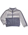 Splendid Blake Block Stripe Jacket In Gray