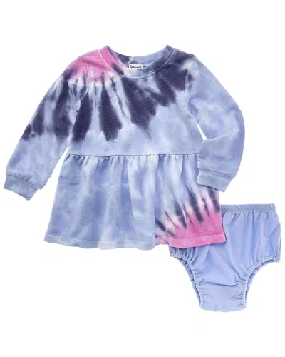 Splendid Babies'  Blooming Tie-dye Dress In Blue