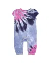Splendid Blooming Tie-dye Romper In Silver