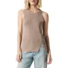 Splendid Bobbie Asymmetric Sleeveless Sweater In Fawn