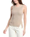 Splendid Bobbie Asymmetric Sleeveless Sweater In Brown