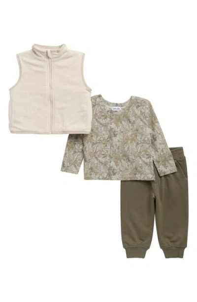 Splendid Babies'  Bonfire Buddy Vest, T-shirt & Joggers Set In Multi