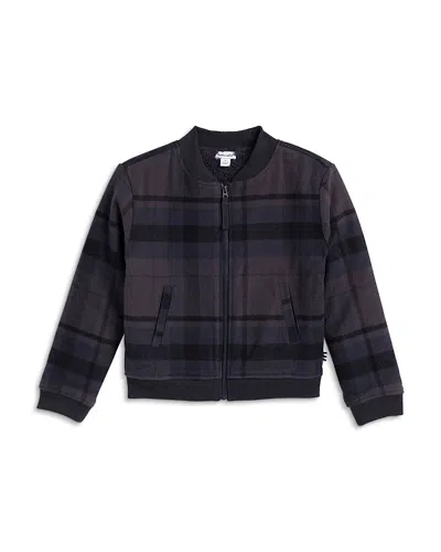 Splendid Boys' Flannel Plaid Fleece Jacket - Little Kid In Black