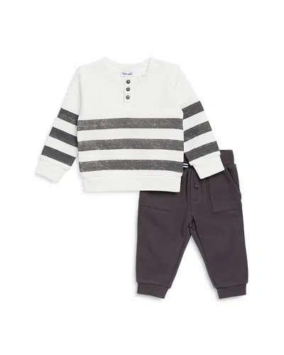 Splendid Boys' Henley Top & Sweatpants Set - Baby In Burgundy