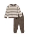 Splendid Boys' On The Trail Sweatshirt & Pants Set - Little Kid In Brown