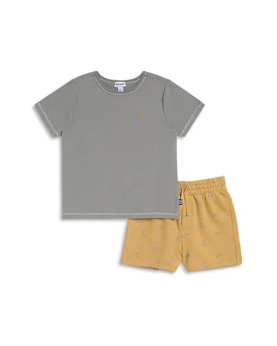 Splendid Boys' Palm Tree Toss Tee & Shorts Set - Little Kid In Gray