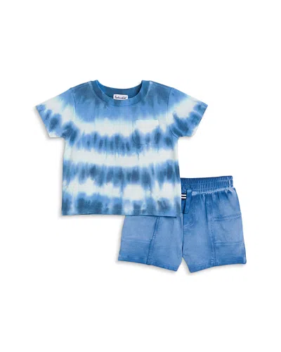 Splendid Boys' Sagrasso Tie Dye Tee & Shorts Set - Baby In Blue