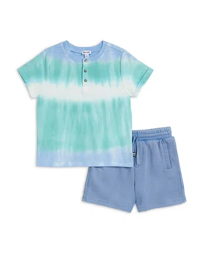 Splendid Boys' Sea Blast Tie Dyed Tee & Shorts Set - Little Kid In Multi