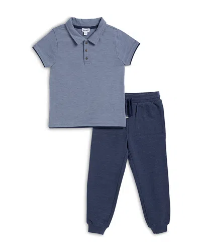 Splendid Boys' Sky's The Limit Polo Top & Jogger Pants Set - Little Kid In Blue