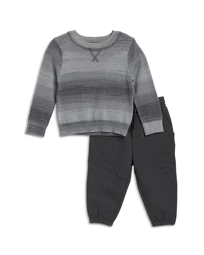 Splendid Boys' Space Dyed Sweatshirt And Pants Set - Baby In Grey Multi