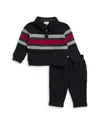 Splendid Boys' Striped Polo Sweater & Pants Set - Baby In Black