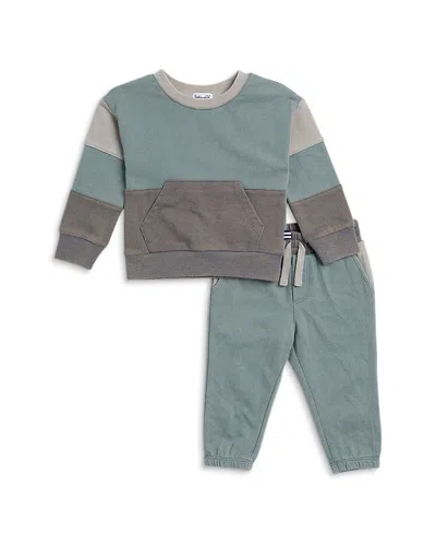 Splendid Boys' Washed Color Blocked Long Sleeved Top & Pants Set - Baby In Glacier